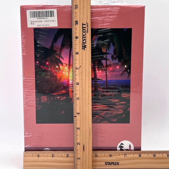 MYS Aurora Sunset Beach 200 Piece Jigsaw Puzzle For Adults Kids MDF Wood 9"X12" - Picture 9 of 16